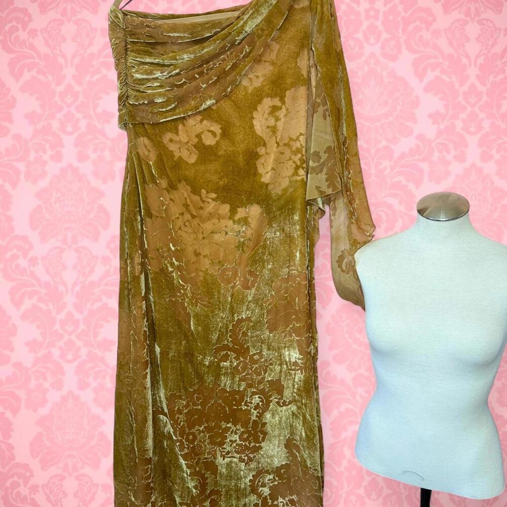 ✨ BURNOUT VELVET GODDESS DRESS - BOHO LUXURY ✨**